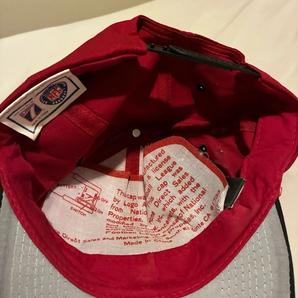 VTG 90s San Francisco 49ers Logo 7 Fiber Optic Light Up Snapback Hat NFL SF Rare